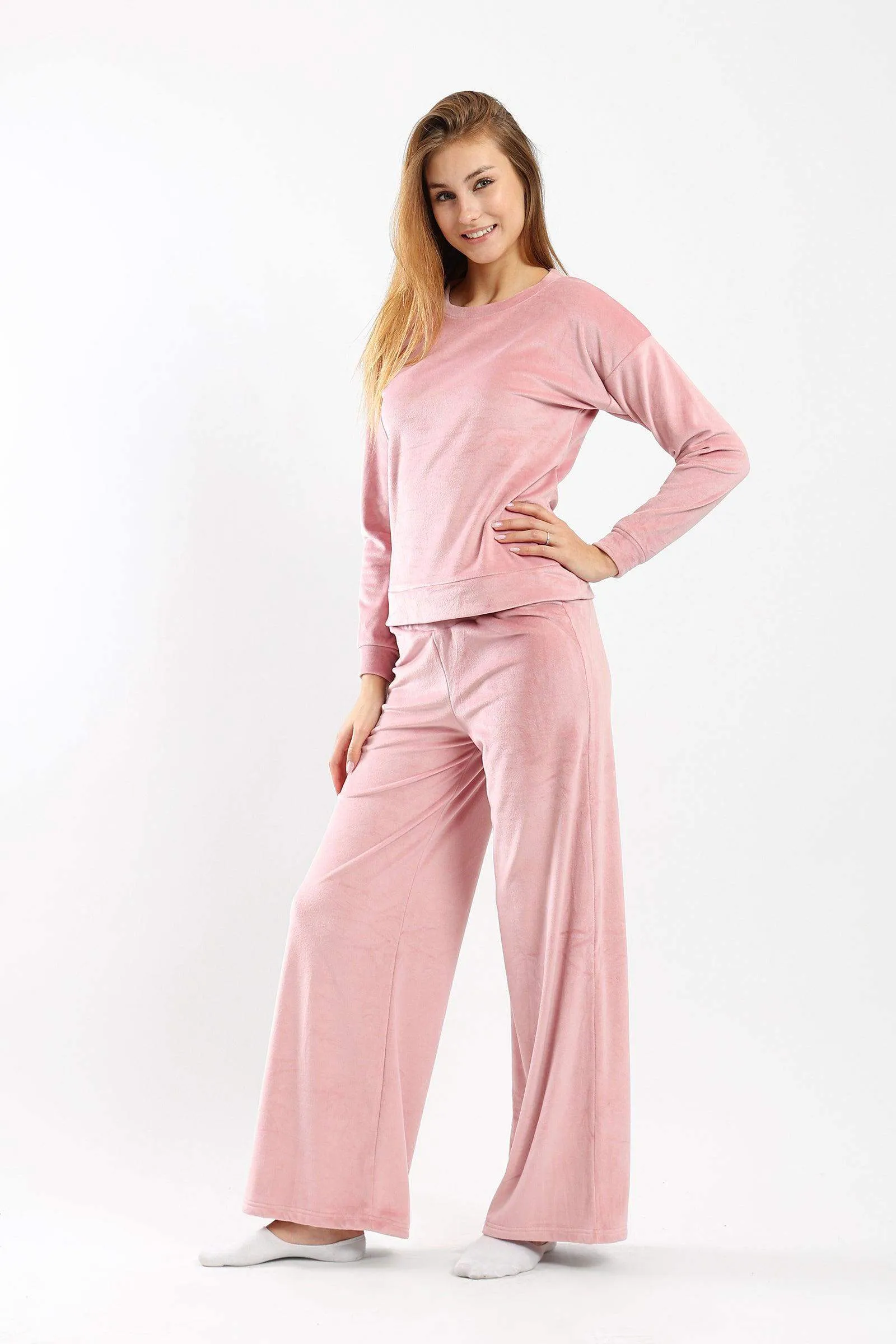 Plain Plush Pyjama Set