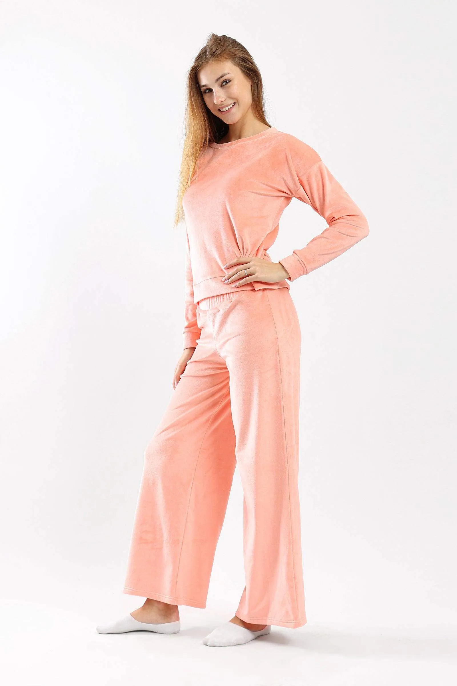 Plain Plush Pyjama Set