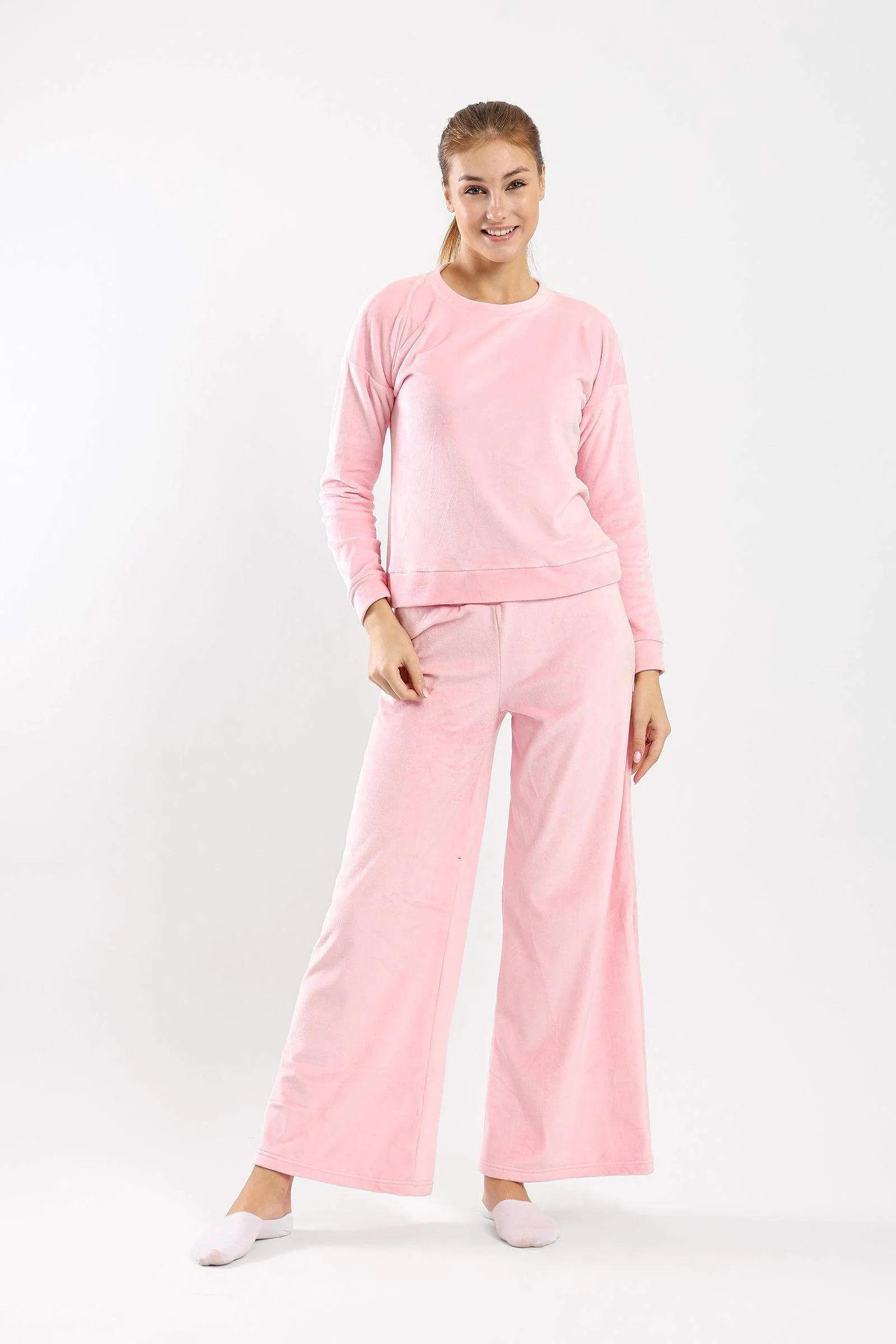 Plain Plush Pyjama Set