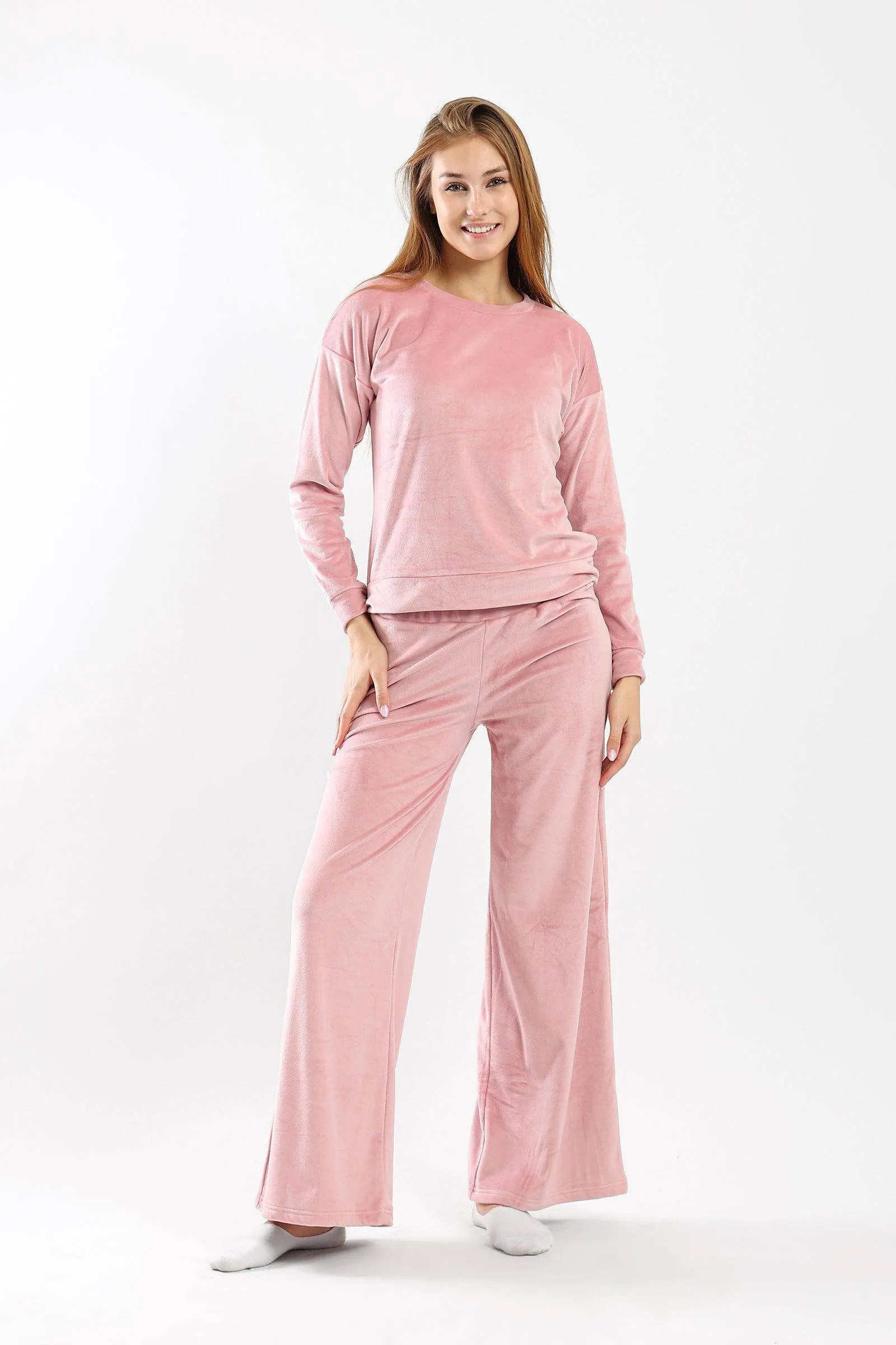 Plain Plush Pyjama Set