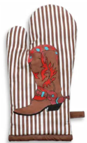 "Boots" Western Oven Mitt