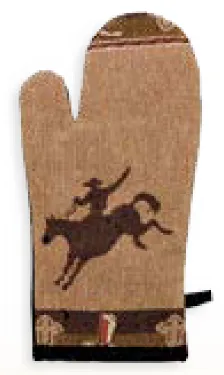 "Cowboy" Western Oven Mitt