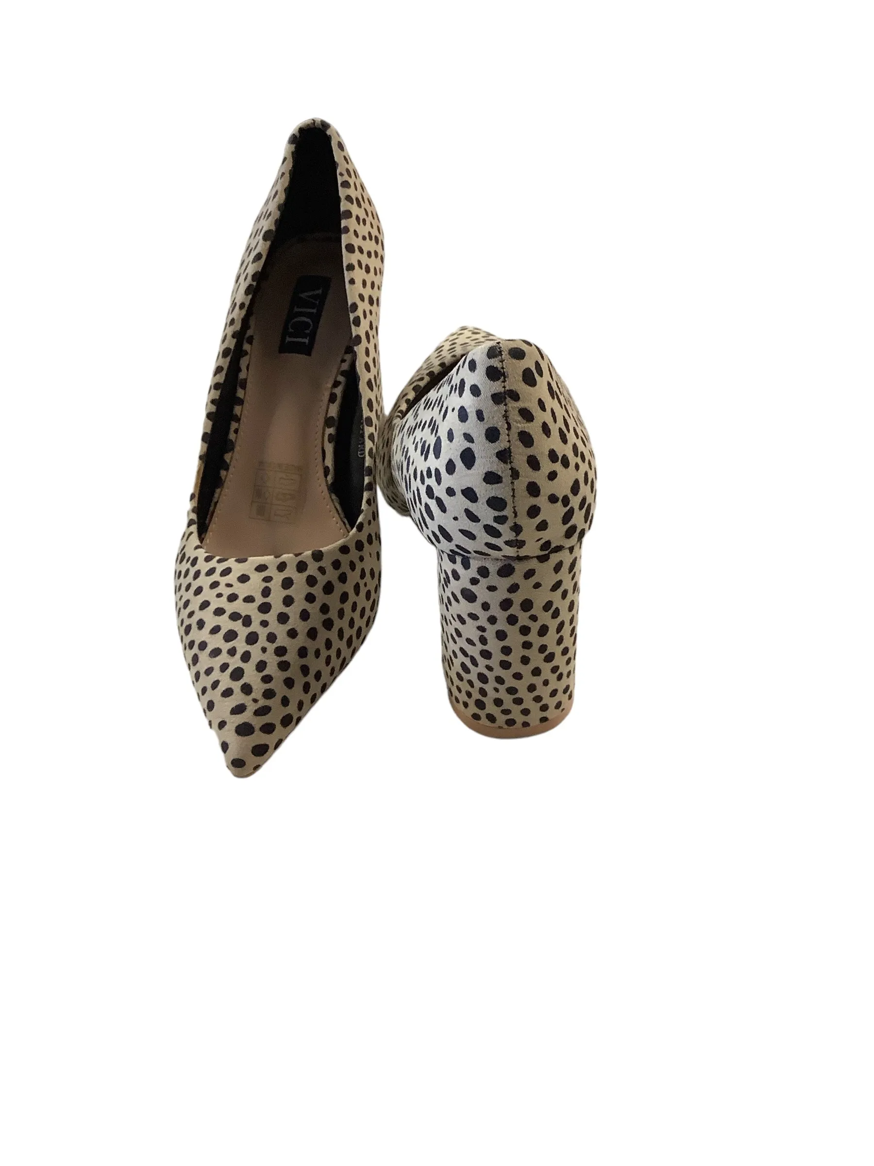 Shoes Heels Block By Vici In Animal Print, Size: 8.5