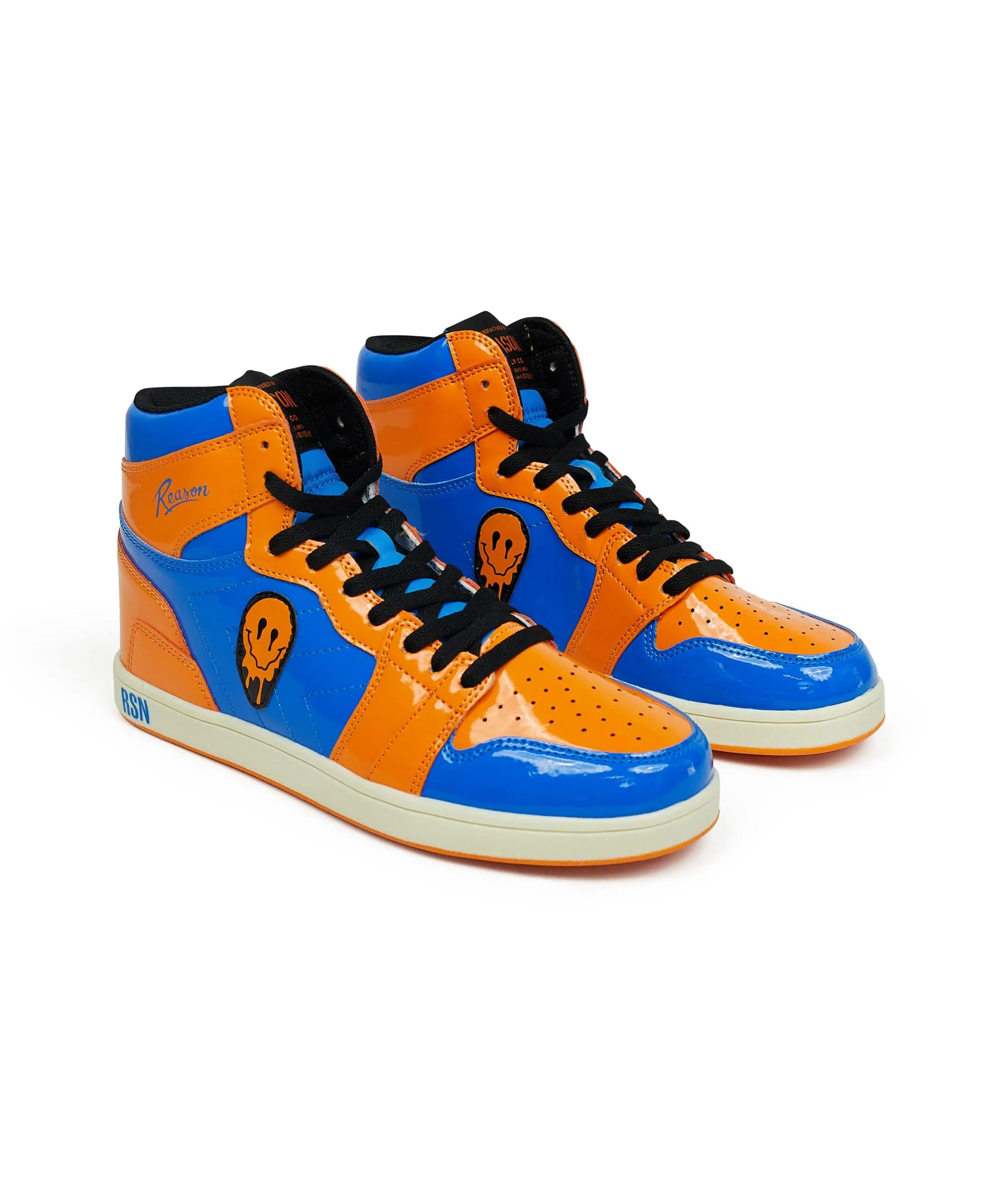 Smiley Sneakers - Blue/Orange