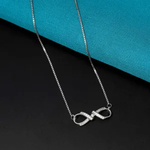 Swirl Infinity 92.5 Sterling Silver Chain