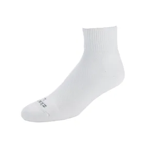 Tempo - 1/2 Cushion Organic Cotton Anklet Socks - White