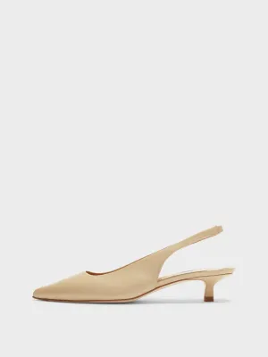 Valerie Leather Slingback Pumps