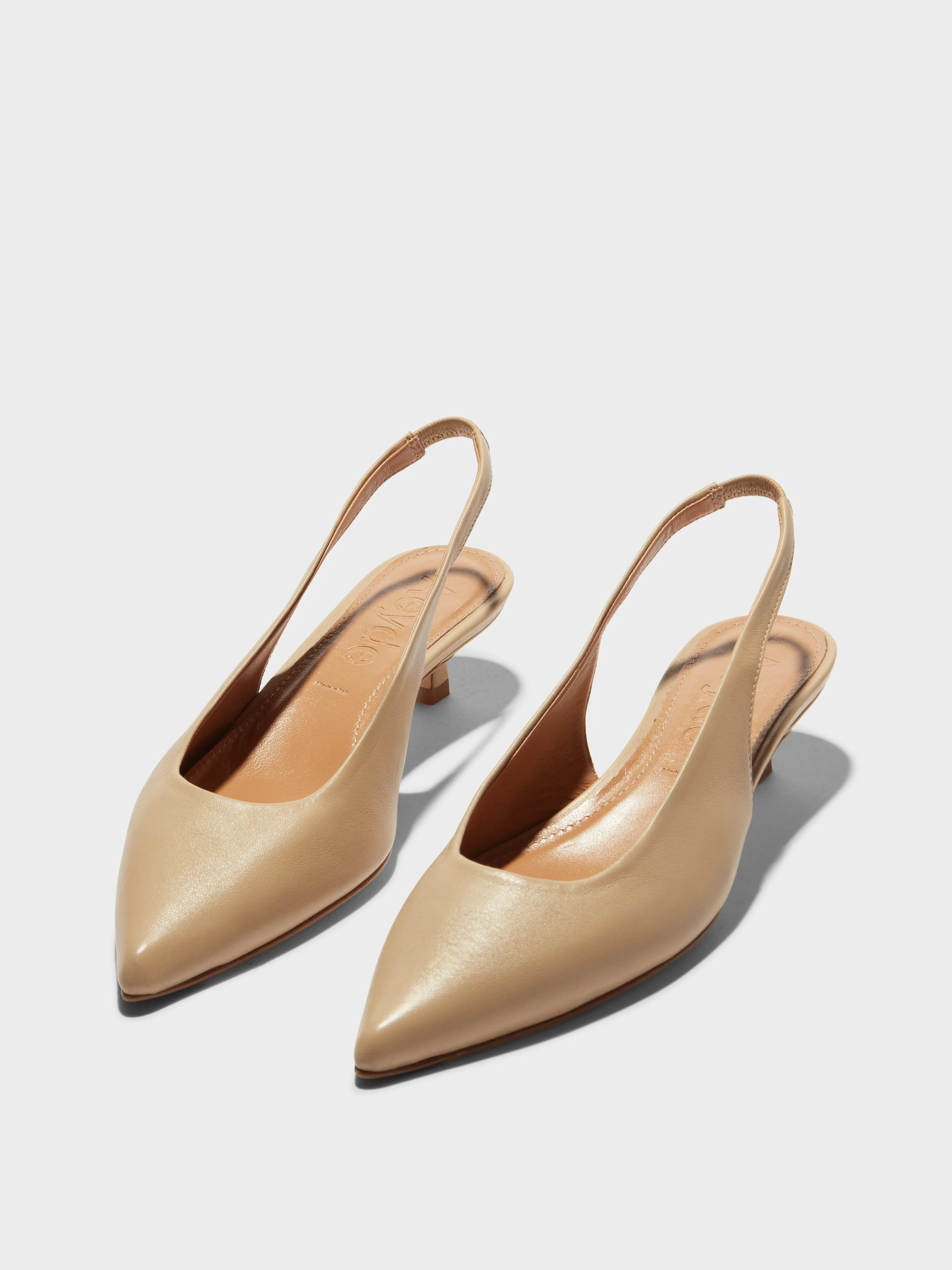 Valerie Leather Slingback Pumps