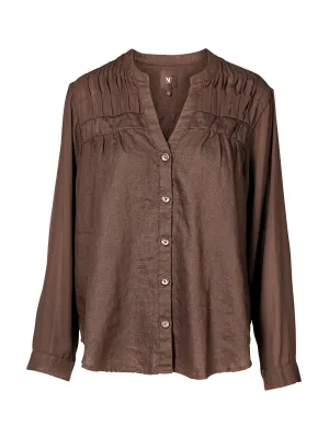 VIBEKE shirt - Dark Brown