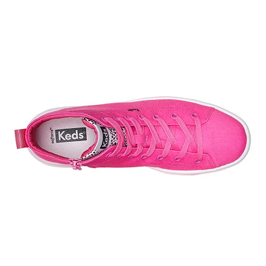 Women's Platform Skyler Hi Canvas Sneaker Fuchsia (WF67983)